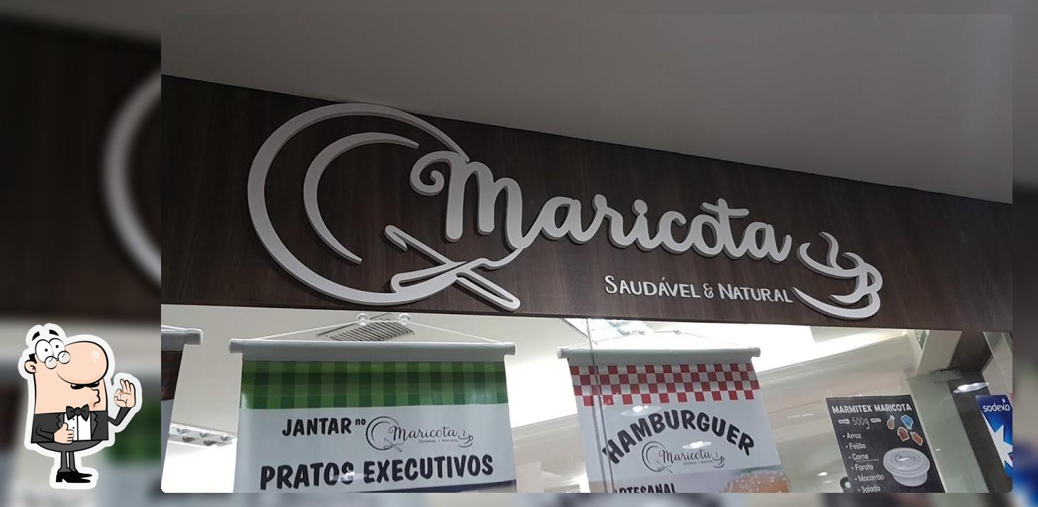 A representação visual da marca do Restaurante Maricota