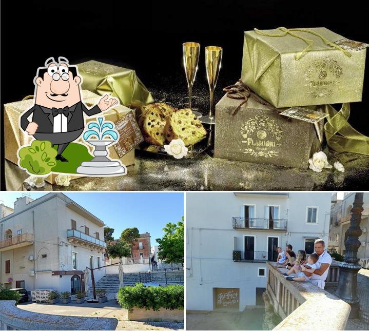 Tra le diverse cose da Bar Belvedere Mottola si possono trovare la esterno e vino