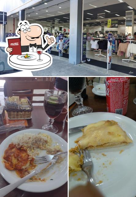 A imagem da comida e exterior no Padaria Central