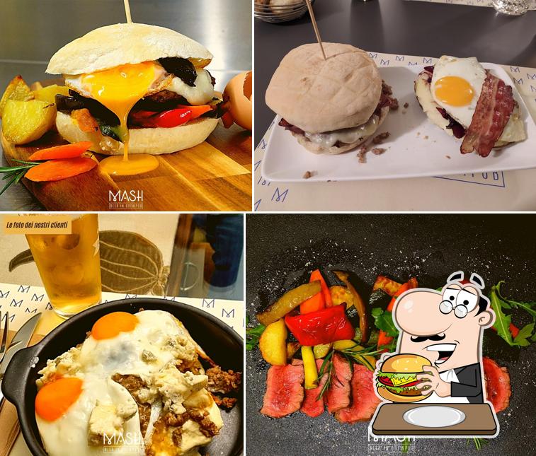 Prenditi un hamburger a Mash Brewpub