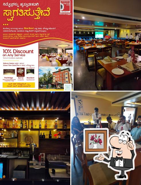 Take a seat at one of the tables at The Bridge- Ultimate fine Dining Lounge