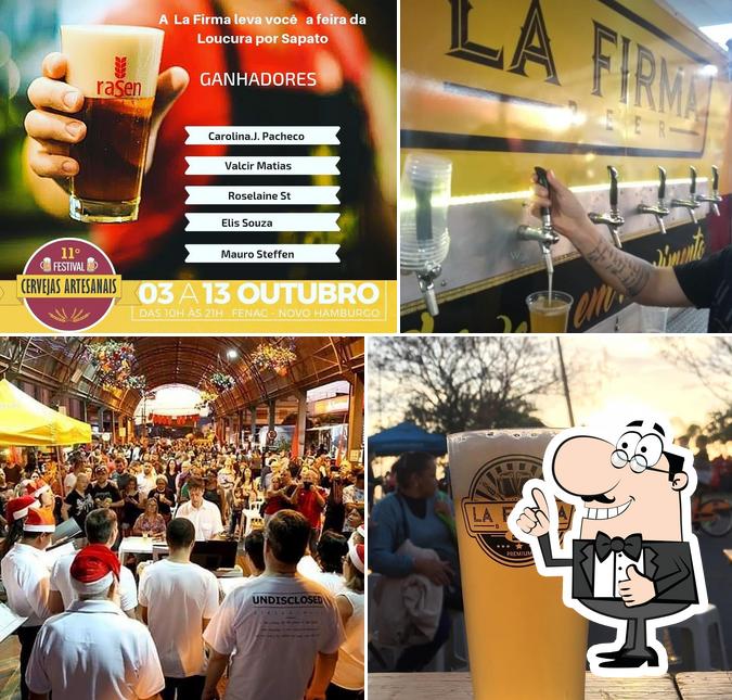 Here's a photo of La Firma Beer