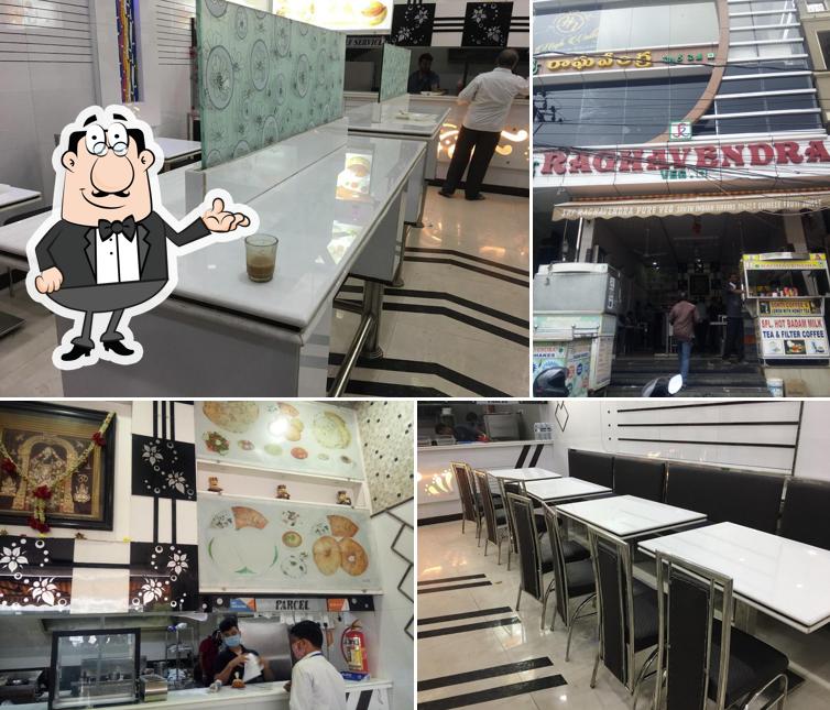 The interior of Sri Raghavendra Pure Veg