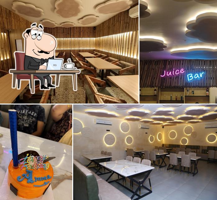 The interior of SS FAMILY DHABA