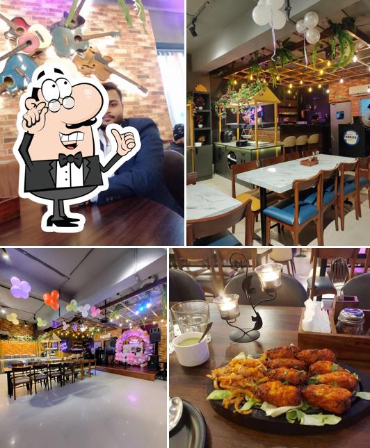 Take a seat at one of the tables at #3BROS Restaurant Banquets Party Hall Catering Farmhouse Destination Wedding Events