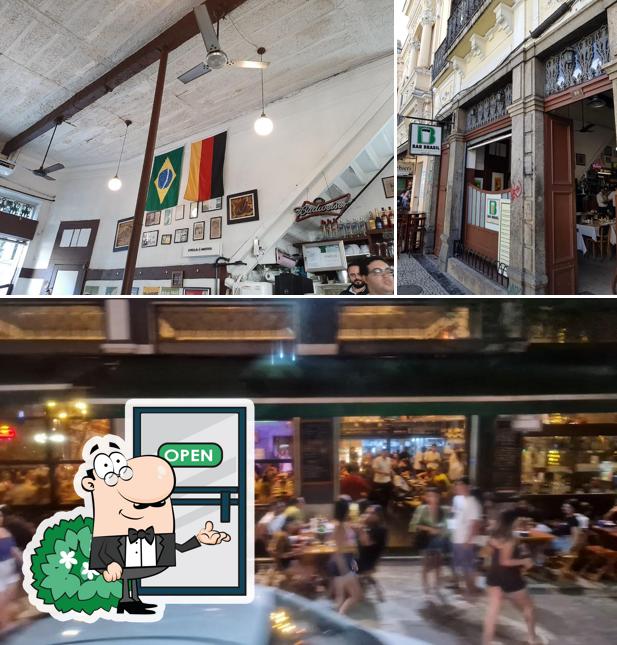 Desfrute da vista da área externa do Restaurante Bar Brasil