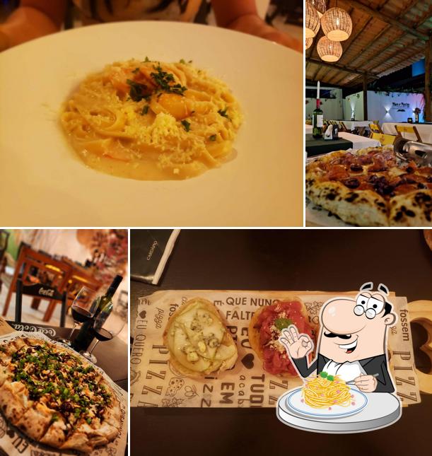 Espaguete carbonara em Pães e Pastas Gastrobar