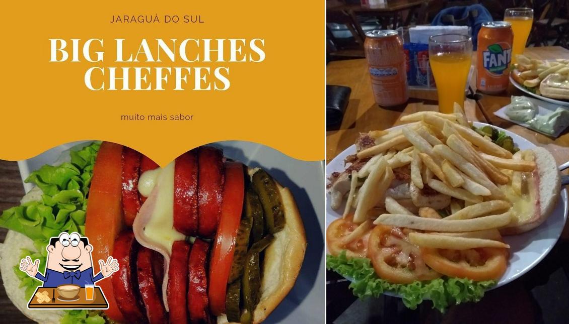 Platos en Big Lanches Cheffe's