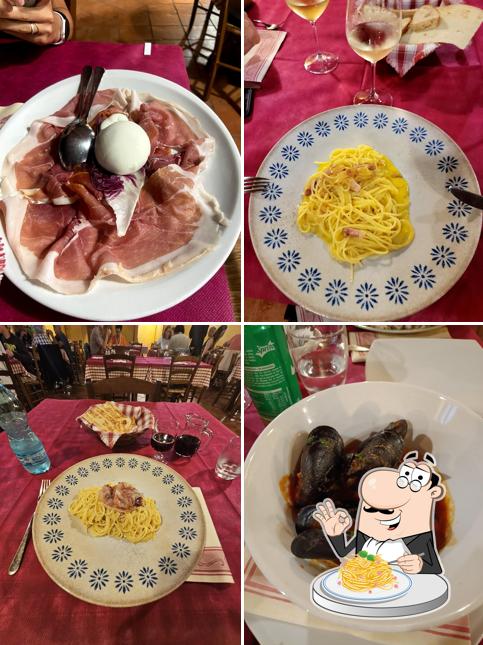 Spaghetti alla carbonara al Villa Fumosa Trattoria Pizzeria