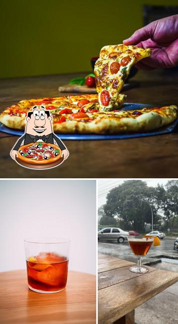 No Papy massas, você pode degustar pizza