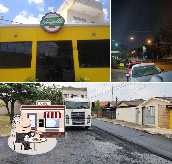 O exterior do Tortelle pizzaria