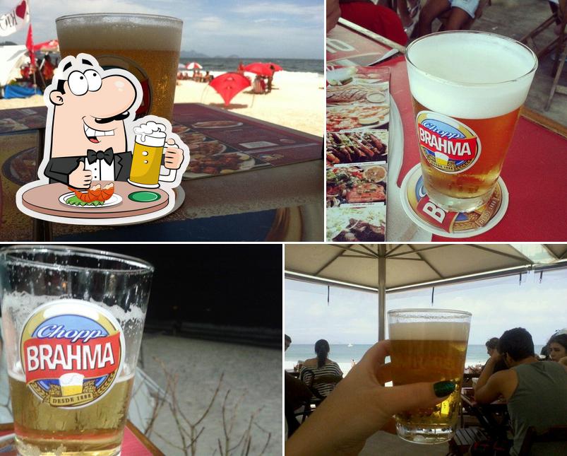 Você pode tomar um copo de cerveja leve ou escura