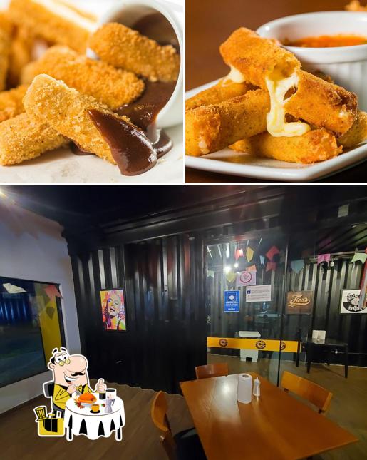 A foto do Tico’s Burger’s comida e interior