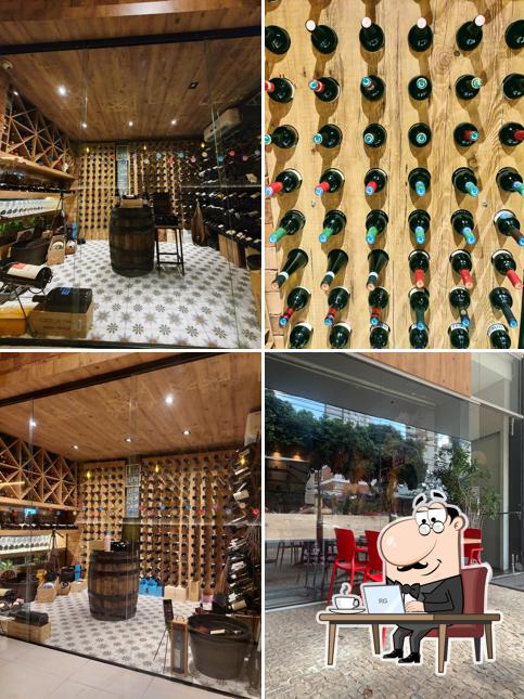 O interior do Bordô Gastro Vino