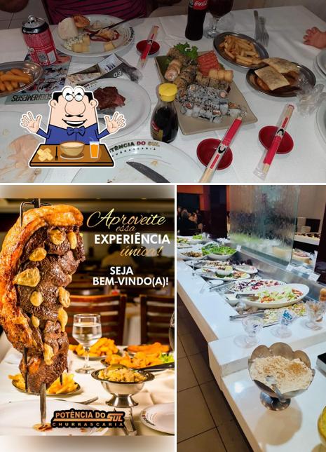 Platos en Churrascaria Potência do Sul
