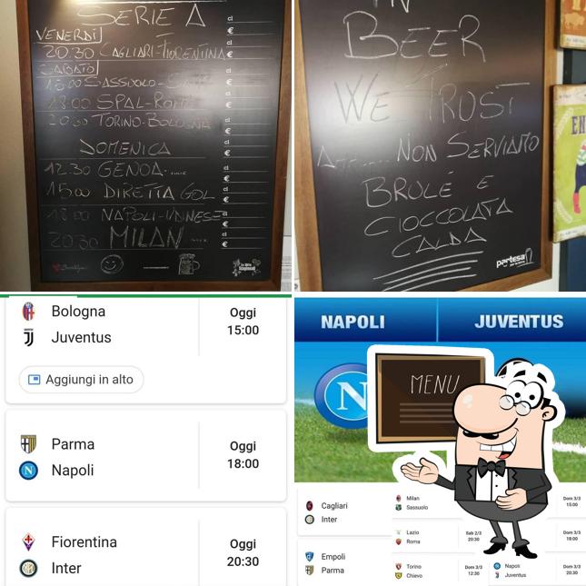 Leggi il menu sulla lavagna