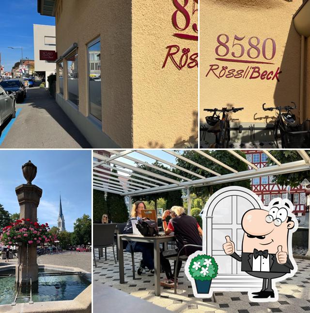 Goditi la vista dall'area esterna di Rösslibeck - Café 8580 Amriswil