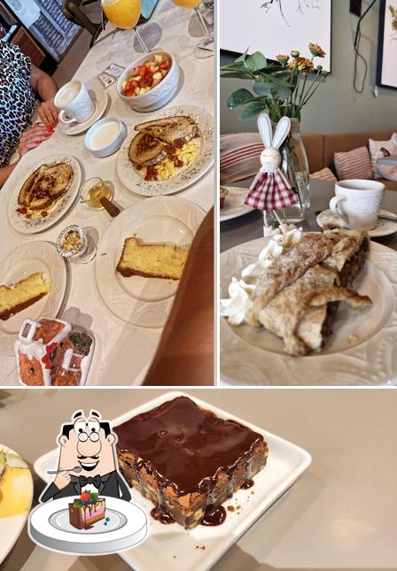 Bolo de chocolate em Po.è.me Arte & Café