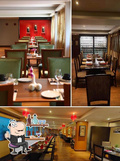 The interior of Whispering Bamboo Restaurant - Blue Diamond, Pune