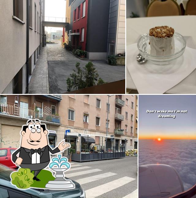 La esterno e interni del ristorante