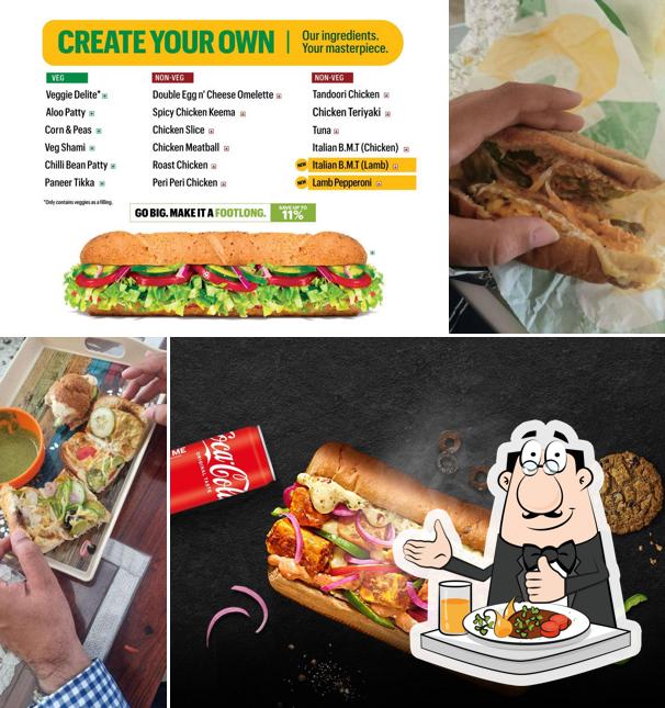 Pulled pork sandwich at Subway SkyMark