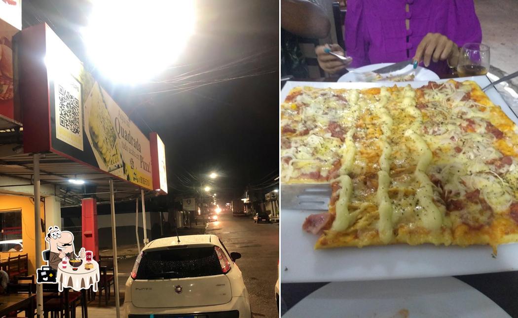 Platos en Pizzaria Quadrada Parque ipê