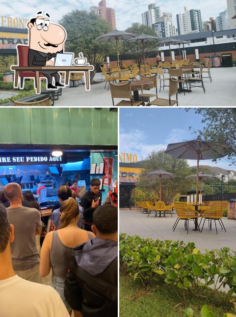 O interior do Madero Container Buritis