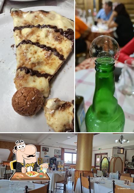 La cibo e interni del ristorante