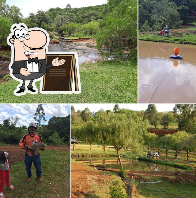 O exterior do Pesqueiro Barracão Snack Rural