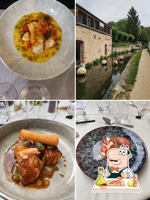 Crevettes et gruau de maïs à Le Clos de Chevreuse