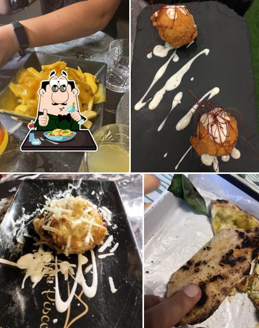 Maccheroni al formaggio al Anema e pizza