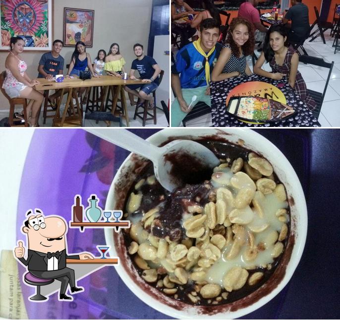 Esta é a foto ilustrando interior e comida no WASA'I AMAZÔNIA