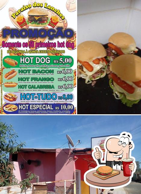 Consiga um hambúrguer no PARAÍSO DOS LANCHES