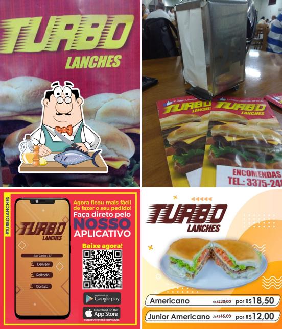 Turbo Lanches fornece um menu para amantes de pratos de peixe