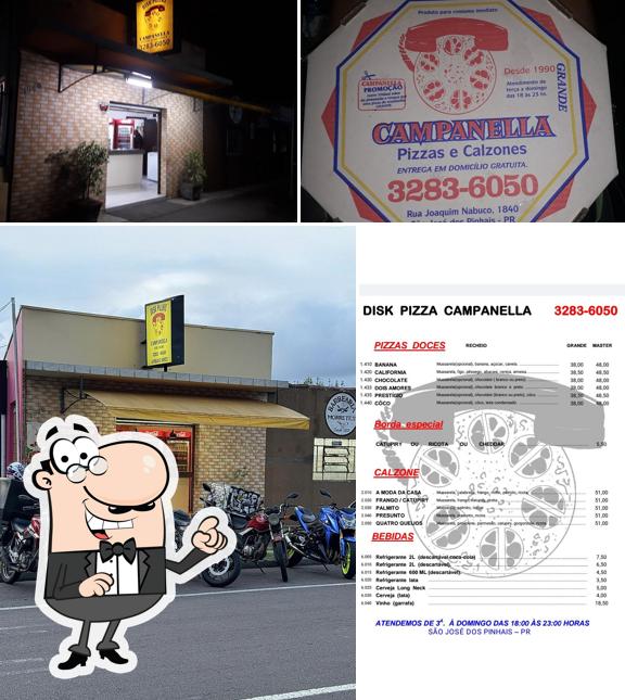 O exterior do Campanella Disk Pizzas