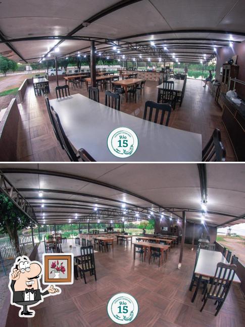 O interior do Pesque Pague Rio 15 Sinop- MT