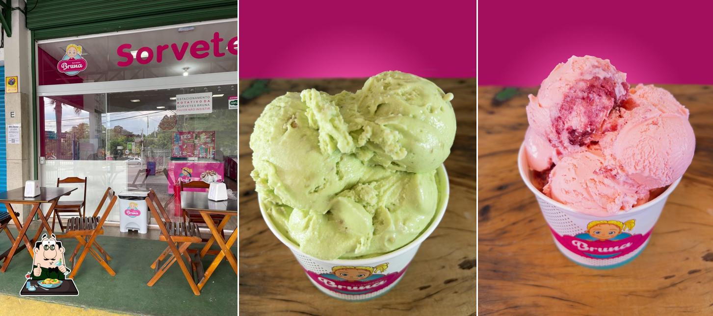 Comida em Sorvetes Bruna e Café Granja Viana