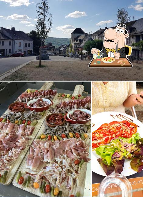 La photo de la nourriture et extérieur concernant Restaurant Le Faubourg Najac