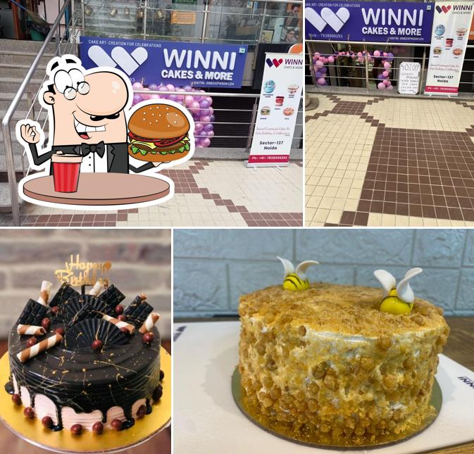 Get a burger at Winni Cakes & More