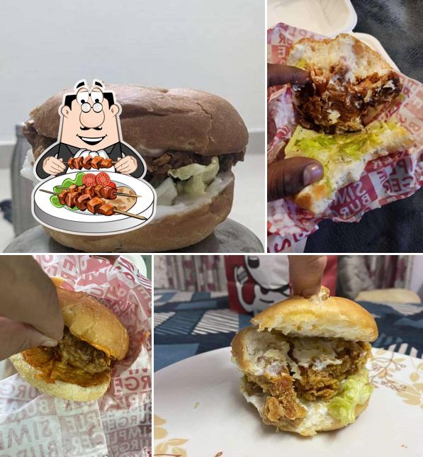 Pulled pork sandwich at Simple Burger