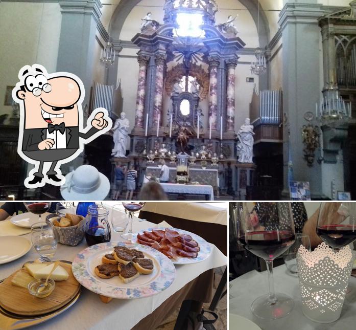 Tra le varie cose da Ristorante La Tavernetta di Salvini E. si possono trovare la esterno e interni