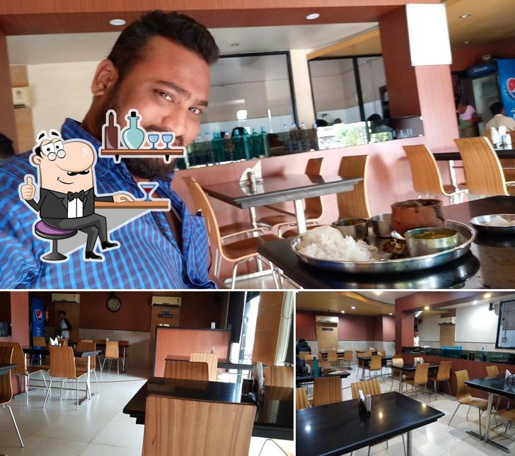 Take a seat at one of the tables at Dalma