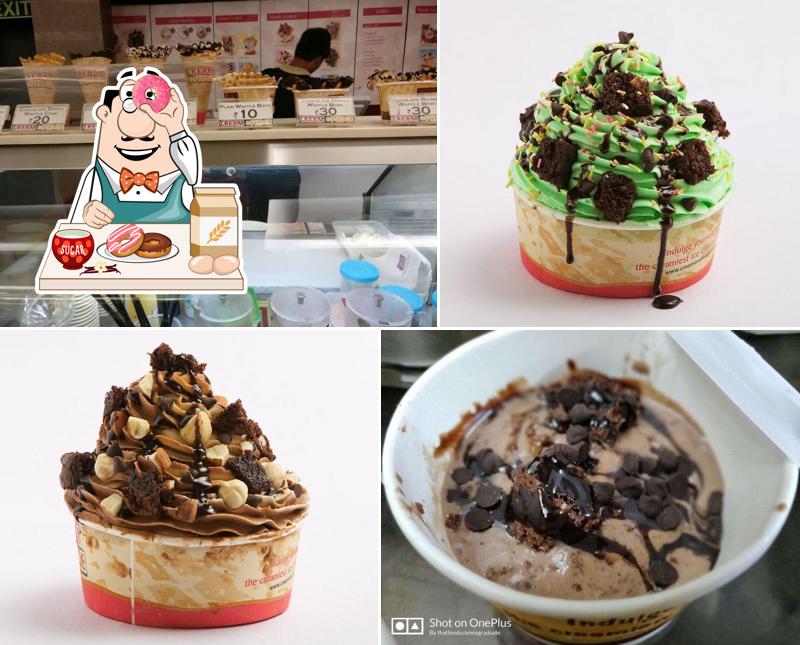 Don’t forget to order a dessert at The Cream & Fudge Factory