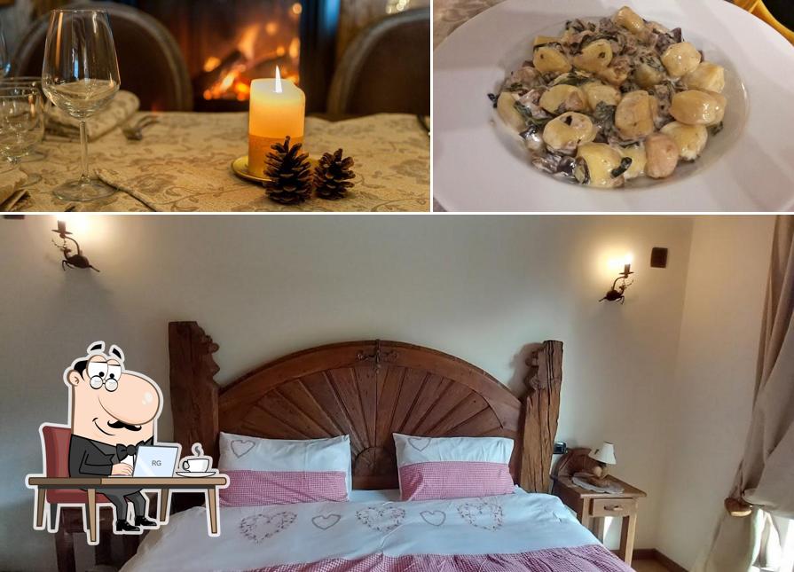 Questa è la foto che presenta la interni e cibo di Agriturismo Ca' Sorda ai Pennar