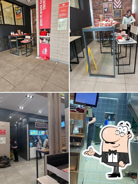 Installez-vous à l'une des tables de Rostic's