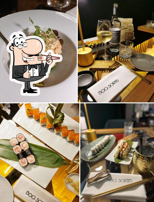 Les sushi sont offerts par Boa Sorte - Roma