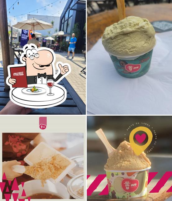 Platos en Mu Gelato Novo Campeche