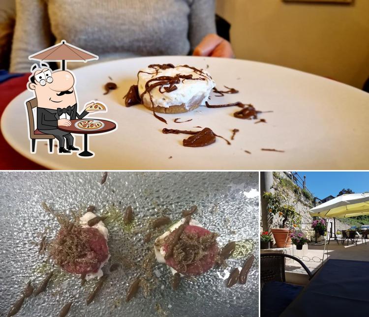 Ristorante Il Cantiere d'Elsapore si caratterizza per la esterno e cibo