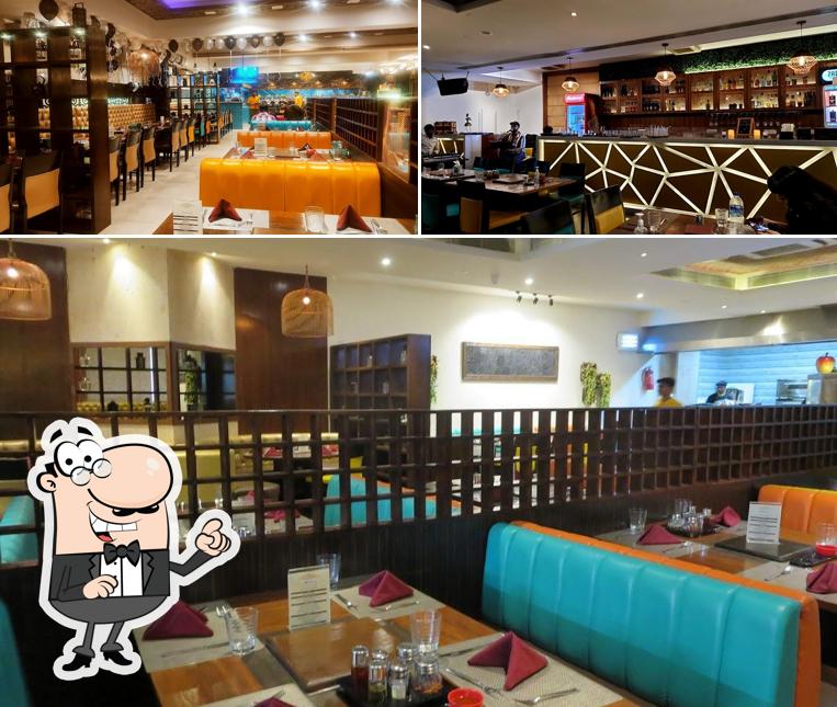 Take a seat at one of the tables at Lord Of Bar-B-Que