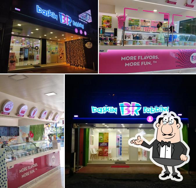The interior of Baskin Robbins KK Road